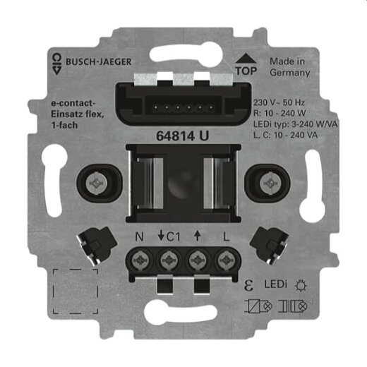 Busch-Jaeger Einsatz 64814 U e-contact-Eins. flex, 1-f