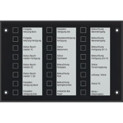 Jung Ersatz-Frontglas, Glas schwarz MBT2424GLSW