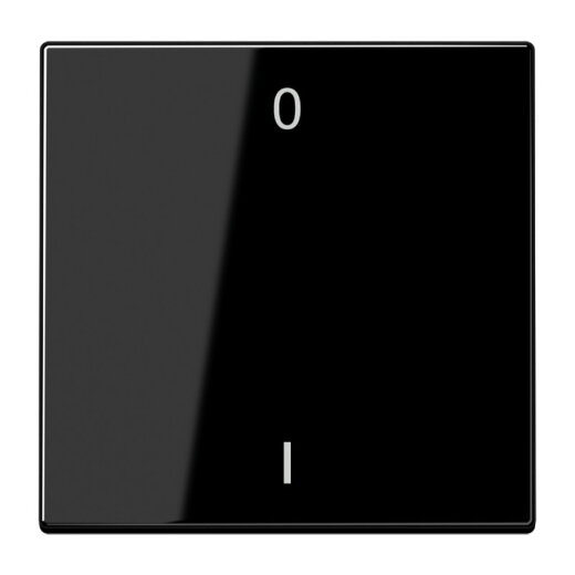 Jung EnOcean Funk-Wandsender 2-kanalig, Symbole 0 I, Serie LS, schwarz ENOLS990-01SW