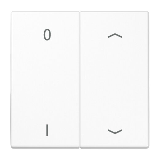 Jung EnOcean Funk-Wandsender 4-kanalig, Symbole 0 I und Pfeil, Serie LS, alpinweiß ENOLS995P01WW