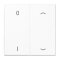Jung EnOcean Funk-Wandsender 4-kanalig, Symbole 0 I und Pfeil, Serie LS, alpinweiß ENOLS995P01WW