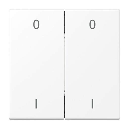 Jung EnOcean Funk-Wandsender 4-kanalig, Symbole 0 I, Serie LS, schneeweiß matt ENOLS995-01WWM