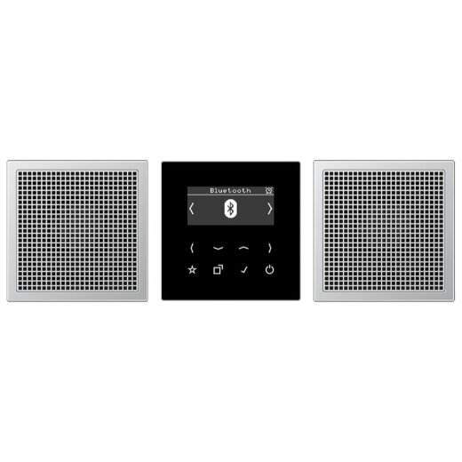 Jung Smart Radio DAB+ Bluetooth®, Set Stereo, Serie LS, Aluminium DABAL2BT