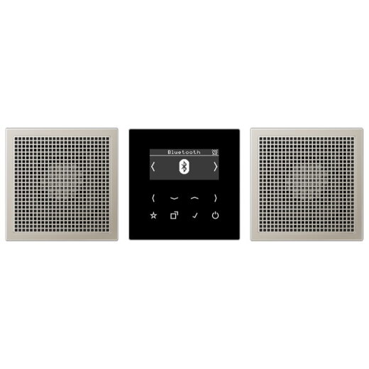 Jung Smart Radio DAB+ Bluetooth®, Set Stereo, Serie LS, Edelstahl DABES2BT