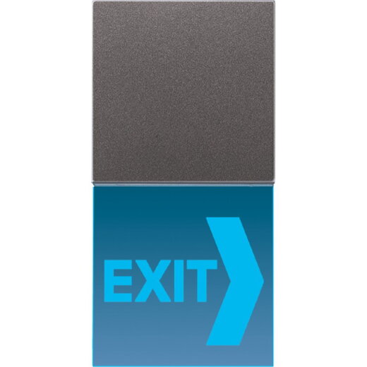 Jung LED-Lichtsignal "Hinweis", blau, Serie LS, anthrazit (lackiertes Aluminium) AL2539N71ANLEDB