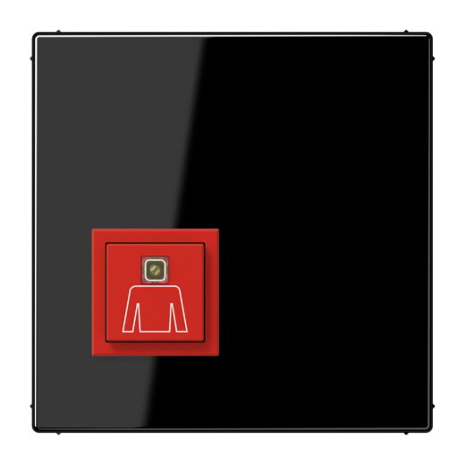 Jung Notrufsystem Ruftaster, Serie LS, schwarz NRSLS0834RTSW