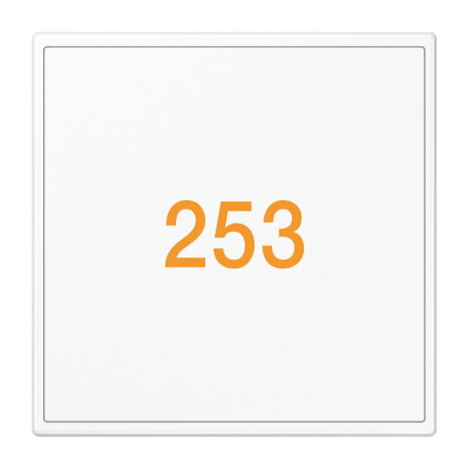 Jung Glasabdeckung 1fach, ohne Symbole, Serie LS, alpinweiß LSCUKO6TXWW