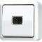 Jung Taster, 1-pol. Schließer mit separaten Meldekontakten, 10 A 250 V ~, AP 600, alpinweiß 634AWW