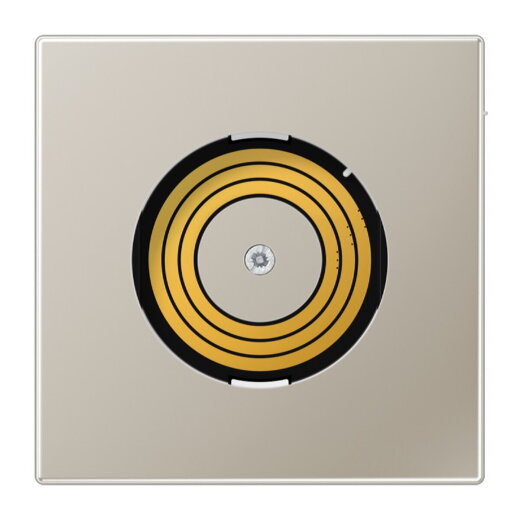 Jung Abdeckung für Spannungsversorgung Plug & Light, Thermoplast lackiert, Serie LS, Edelstahl PLESDMS-L