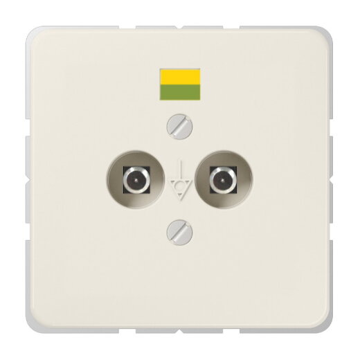 Jung Potentialausgleich-Steckdose, Duroplast, Serie CD, weiß 565-2