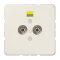 Jung Potentialausgleich-Steckdose, Duroplast, Serie CD, weiß 565-2