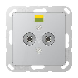 Jung Potentialausgleich-Steckdose, Serie A, aluminium...