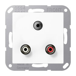 Jung Multimedia-Anschlusssystem Cinch Audio /...