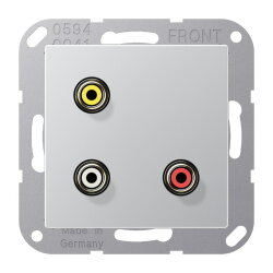 Jung Multimedia-Anschlusssystem Cinch Audio / Composite...