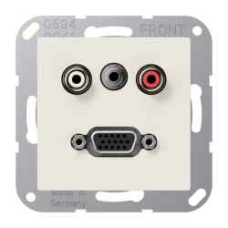 Jung Multimedia-Anschlusssystem Cinch Audio /...