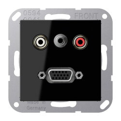 Jung Multimedia-Anschlusssystem Cinch Audio /...