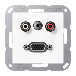 Jung Multimedia-Anschlusssystem Cinch Audio /...