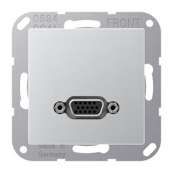 Jung Multimedia-Anschlusssystem VGA, Serie A, aluminium...