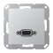 Jung Multimedia-Anschlusssystem VGA, Serie A, aluminium MAA1102AL