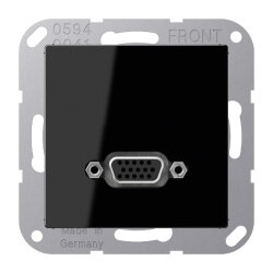 Jung Multimedia-Anschlusssystem VGA, Serie A, schwarz...