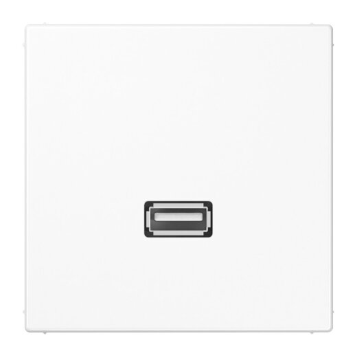 Jung Multimedia-Anschlusssystem USB 2.0, Serie LS, alpinweiß MALS1122WW