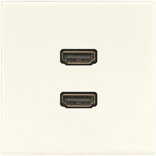 Jung Multimedia-Anschlusssystem 2 x HDMI, Serie LS, weiß MALS1133