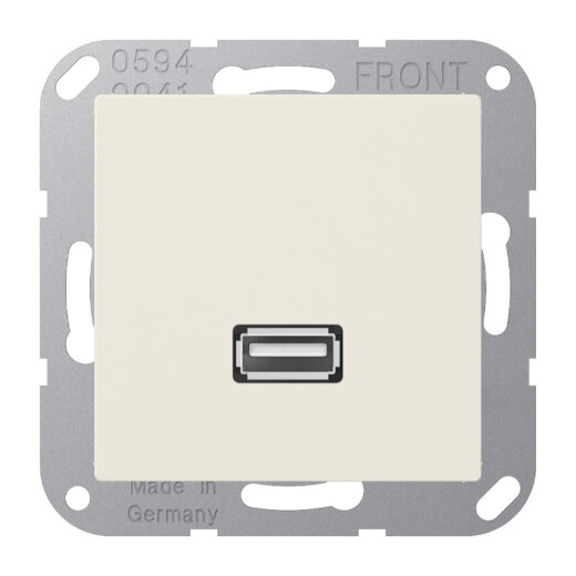 Jung Multimedia-Anschlusssystem USB 2.0, Serie AS, weiß MAA1122