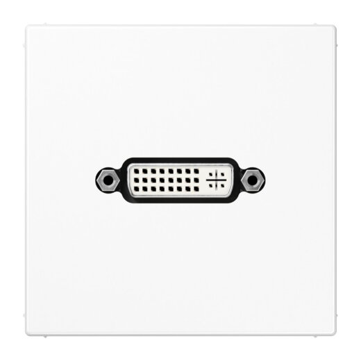 Jung Multimedia-Anschlusssystem DVI, Serie LS, alpinweiß MALS1193WW