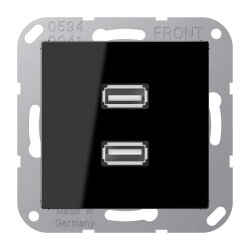 Jung Multimedia-Anschlusssystem 2 x USB 2.0, Serie...