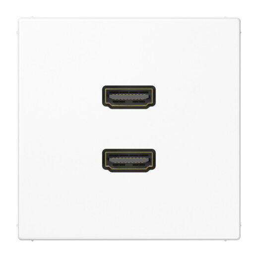 Jung Multimedia-Anschlusssystem 2 x HDMI, Serie LS, alpinweiß MALS1133WW