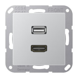 Jung Multimedia-Anschlusssystem HDMI / USB 2.0,...