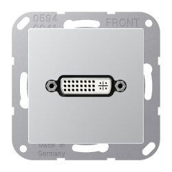 Jung Multimedia-Anschlusssystem DVI, Serie A, aluminium...