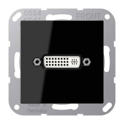 Jung Multimedia-Anschlusssystem DVI, Serie A, schwarz...