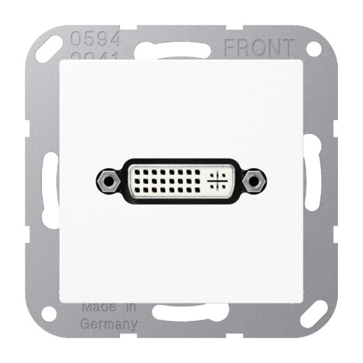 Jung Multimedia-Anschlusssystem DVI, Serie AS/A, alpinweiß MAA1193WW