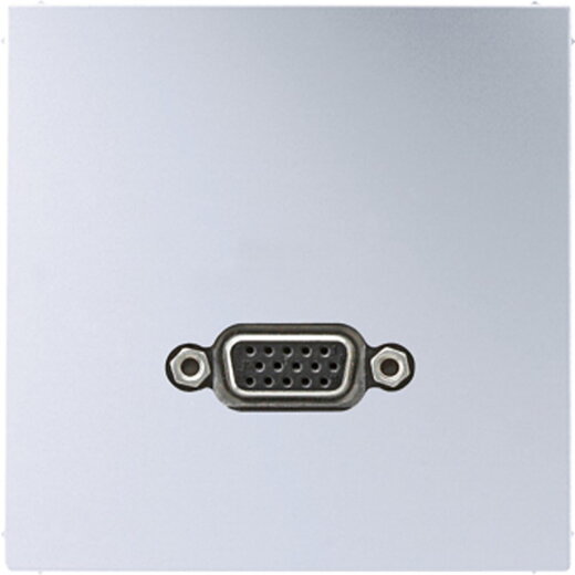 Jung Multimedia-Anschlusssystem VGA, Serie LS, Aluminium MAAL1102