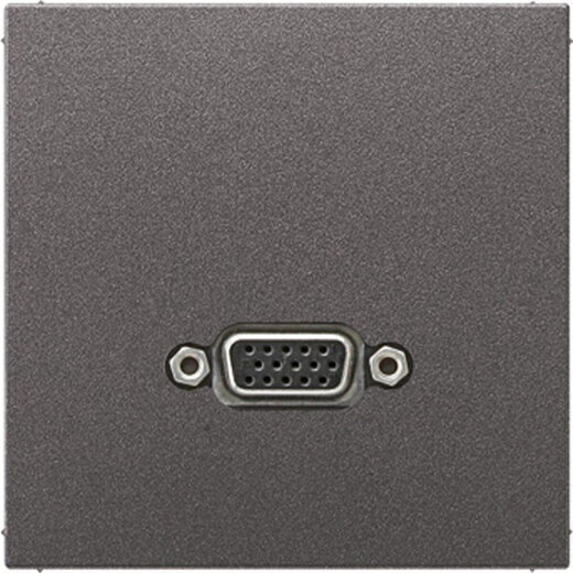 Jung Multimedia-Anschlusssystem VGA, Serie LS, anthrazit (lackiertes Aluminium) MAAL1102AN