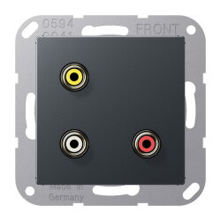 Jung Multimedia-Anschlusssystem Cinch Audio / Composite...