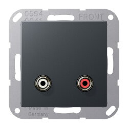 Jung Multimedia-Anschlusssystem Cinch Audio, Serie A,...