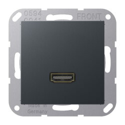 Jung Multimedia-Anschlusssystem HDMI, Serie A, anthrazit...