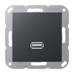 Jung Multimedia-Anschlusssystem USB 2.0, Serie A,...