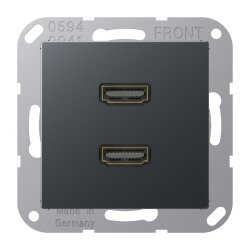 Jung Multimedia-Anschlusssystem 2 x HDMI, Serie A,...