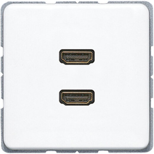 Jung Multimedia-Anschlusssystem 2 x HDMI, Serie CD, alpinweiß MACD1133WW