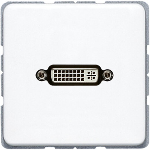 Jung Multimedia-Anschlusssystem DVI, Serie CD, alpinweiß MACD1193WW