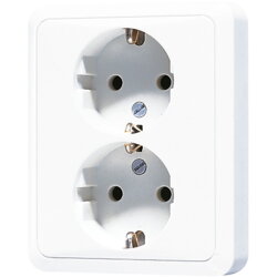 Jung SCHUKO®-Zweifach-Steckdose, 16 A 250 V ~, ohne...