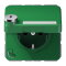 Jung SCHUKO Steckdose, 16 A 250 V ~, mit Sicherheitsschloss, Thermoplast, Serie CD, grün (für CD1520NAKLSLGN