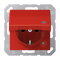 Jung SCHUKO Steckdose, 16 A 250 V ~, ohne Krallen, mit Funktionsanzeige, Thermoplast, Serie A AS1520BFKLKORT