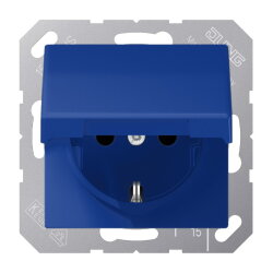 Jung SCHUKO Steckdose, 16 A 250 V ~, Klappdeckel,...