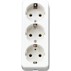 Jung SCHUKO®-Dreifach-Steckdose, mit Zugentlastung,...