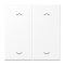 Jung Wippe, mit Pfeilsymbolen für Taster 2fach, Serie LS, schneeweiß matt LS102PWWM