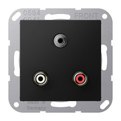 Jung Multimedia-Anschlusssystem Cinch Audio /...